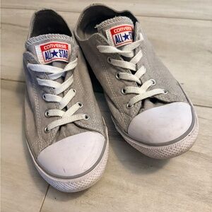 Womens Converse laced low tops Size 9